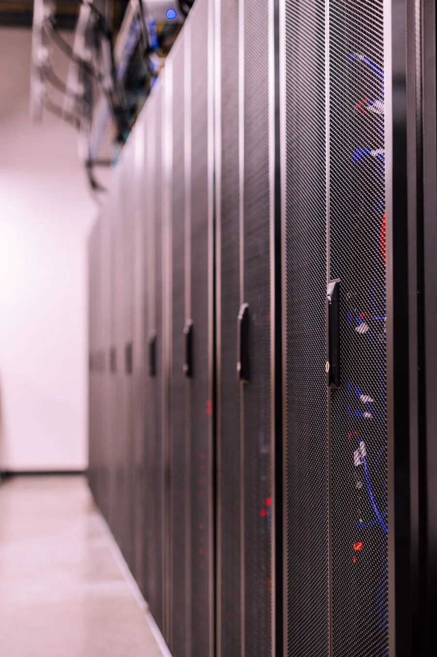 Server racks in a data centre